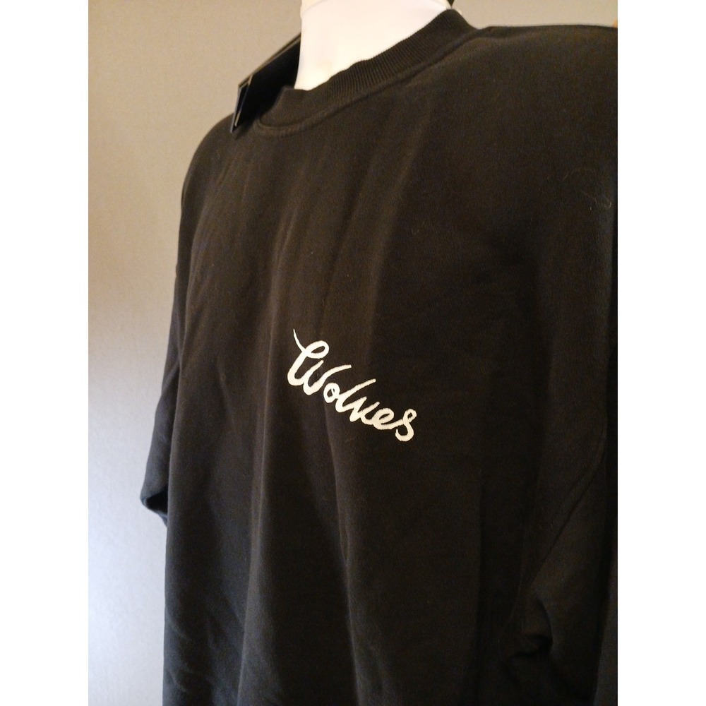 Darc Sport London Crewneck sweater large Mens Patches Black Pull Over Pump Cover - Picture 6 of 7